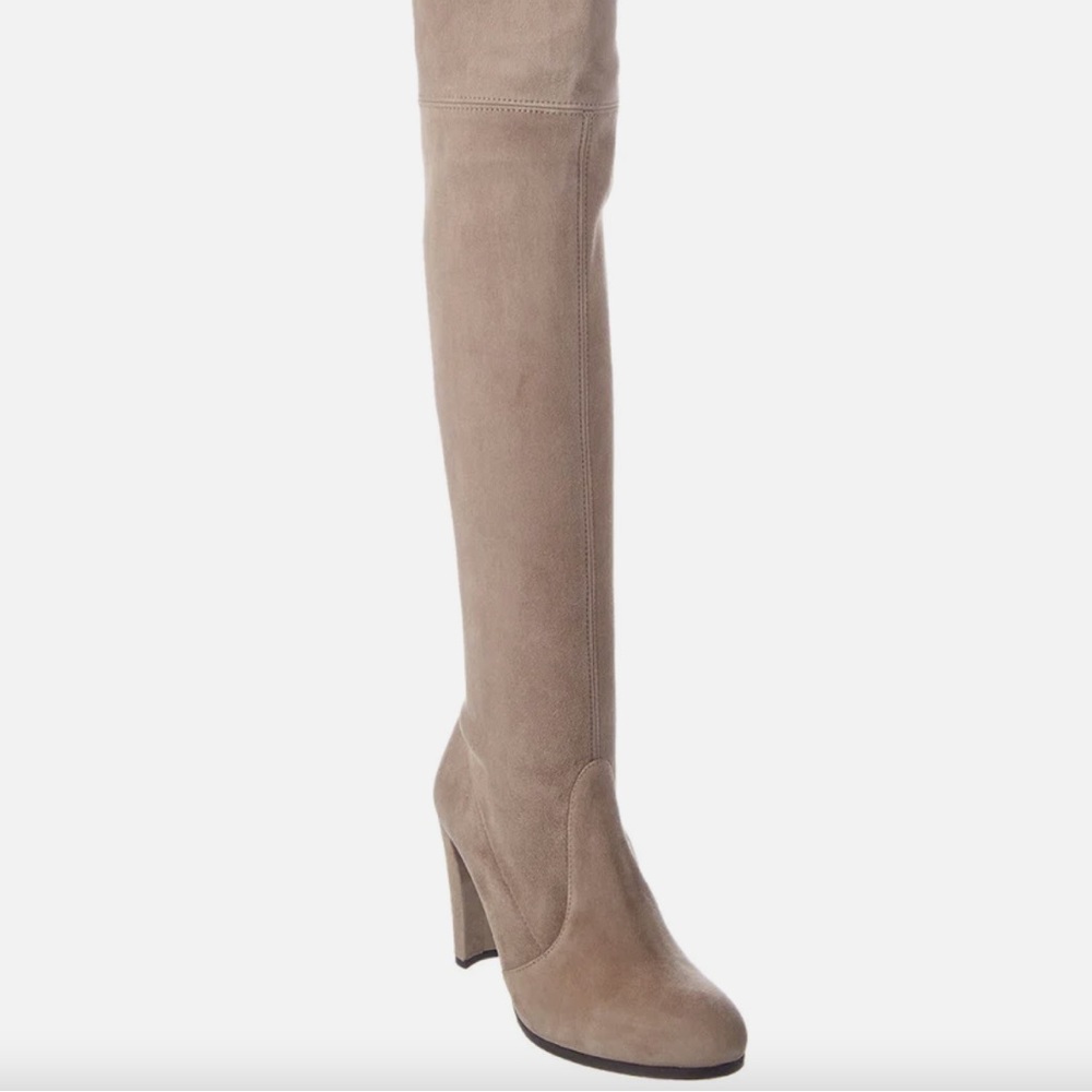 Stuart Weitzman Highland Suede Over Knee High Heel Boot Size 9.5